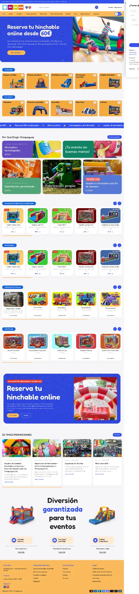 Sitio web completo de Chequeguay